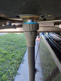 Quick connect waste fitting for slide out kitchen including 1m of hose
