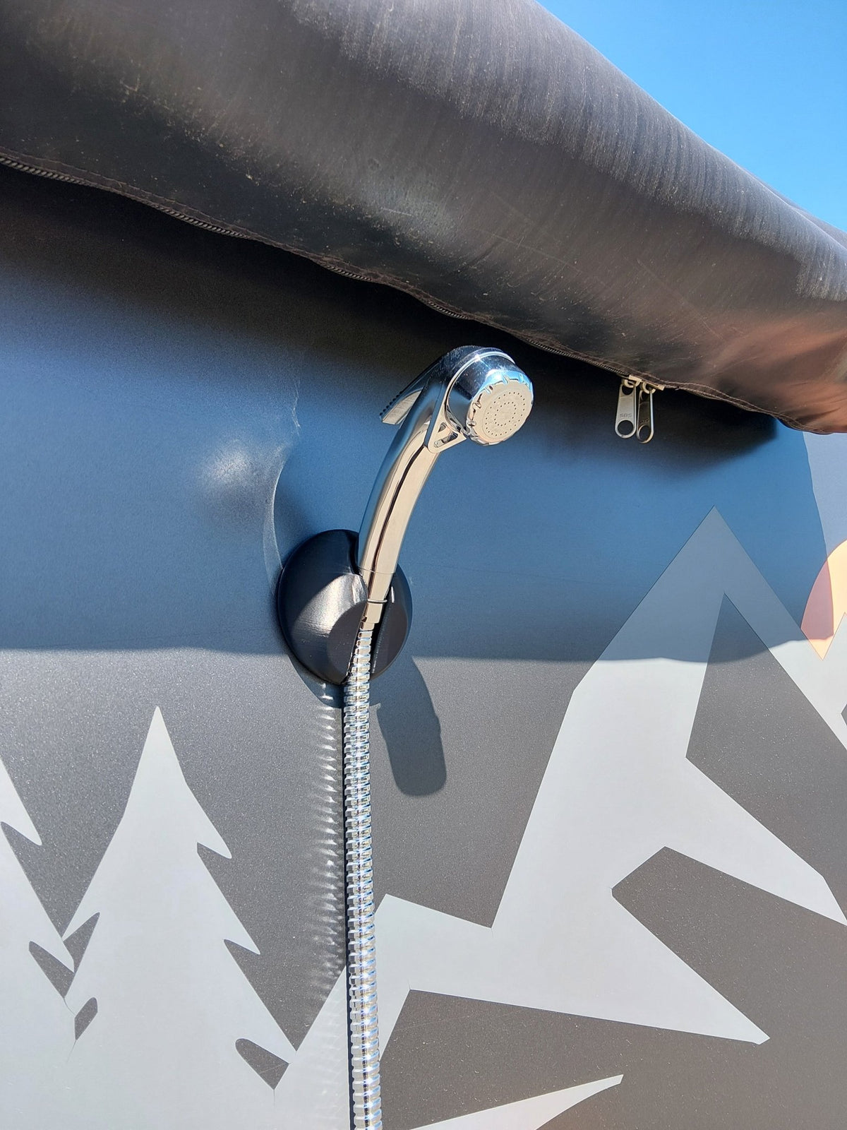 Caravan External Shower Head Holder - Forward Thinking Concepts