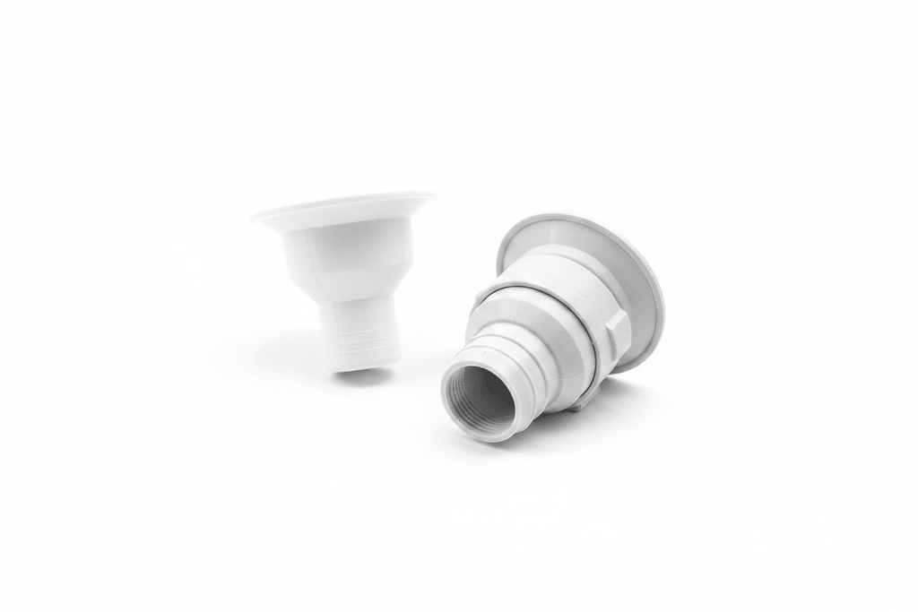 Quick connect caravan waste fitting for slide out kitchen - Forward Thinking Concepts